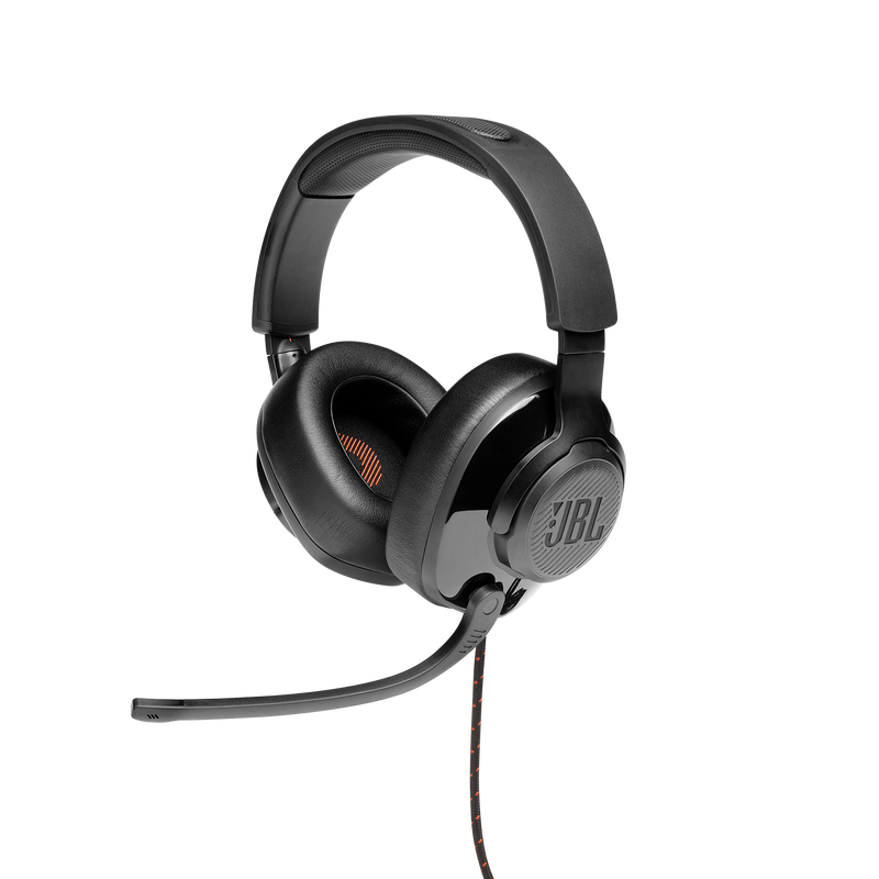 JBL Quantum 200 - Black - Wired over-ear gaming headset with flip-up mic - Detailshot 5 image number null
